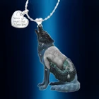 Роскошное изысканное ожерелье с волком, модное индийское вождь, ожерелье с подвеской в виде волка, блестящее ожерелье унисекс, подарок на годовщину, аксессуары для вечеринок, сюрпризы для вечеринок, можно носить