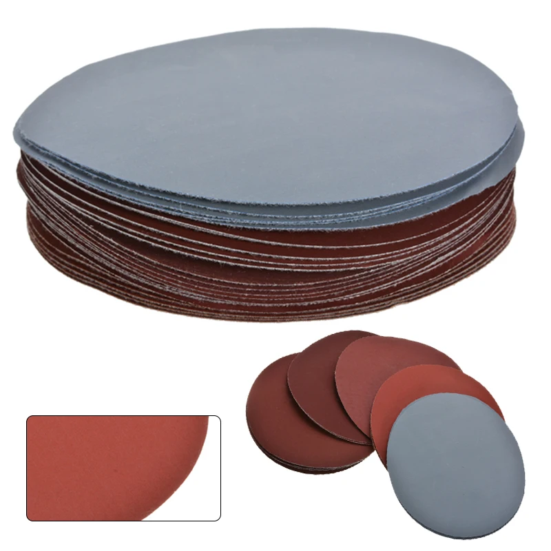 

25Pcs 6 Inch 150mm Round Sandpaper Discs Sand Sheets Grit 600-3000 Hook & Look Polishing Sanding Disc For Abrasive Tools