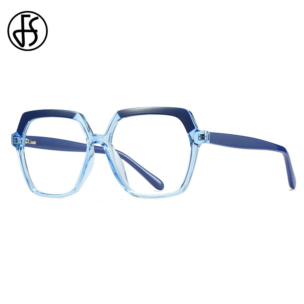 

FS Brand TR90 Blue Light Blocking Glasses Women Men Daily Decoration Computer Goggles Clear Resin Lens Anti Blue Light Eyewear