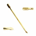 Золотой кутикулы толкатель резак для удаления салон Нержавеющаясталь ацетона Гель-лак для ногтей Очиститель скребок прочный профессиональный педикюр