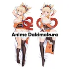Аниме игра Genshin Impact Yoimiya постельное белье Dakimakura HD Печать Женская Косплей обнимающая Подушка Наволочка Otaku Сделай Сам Наволочка на заказ