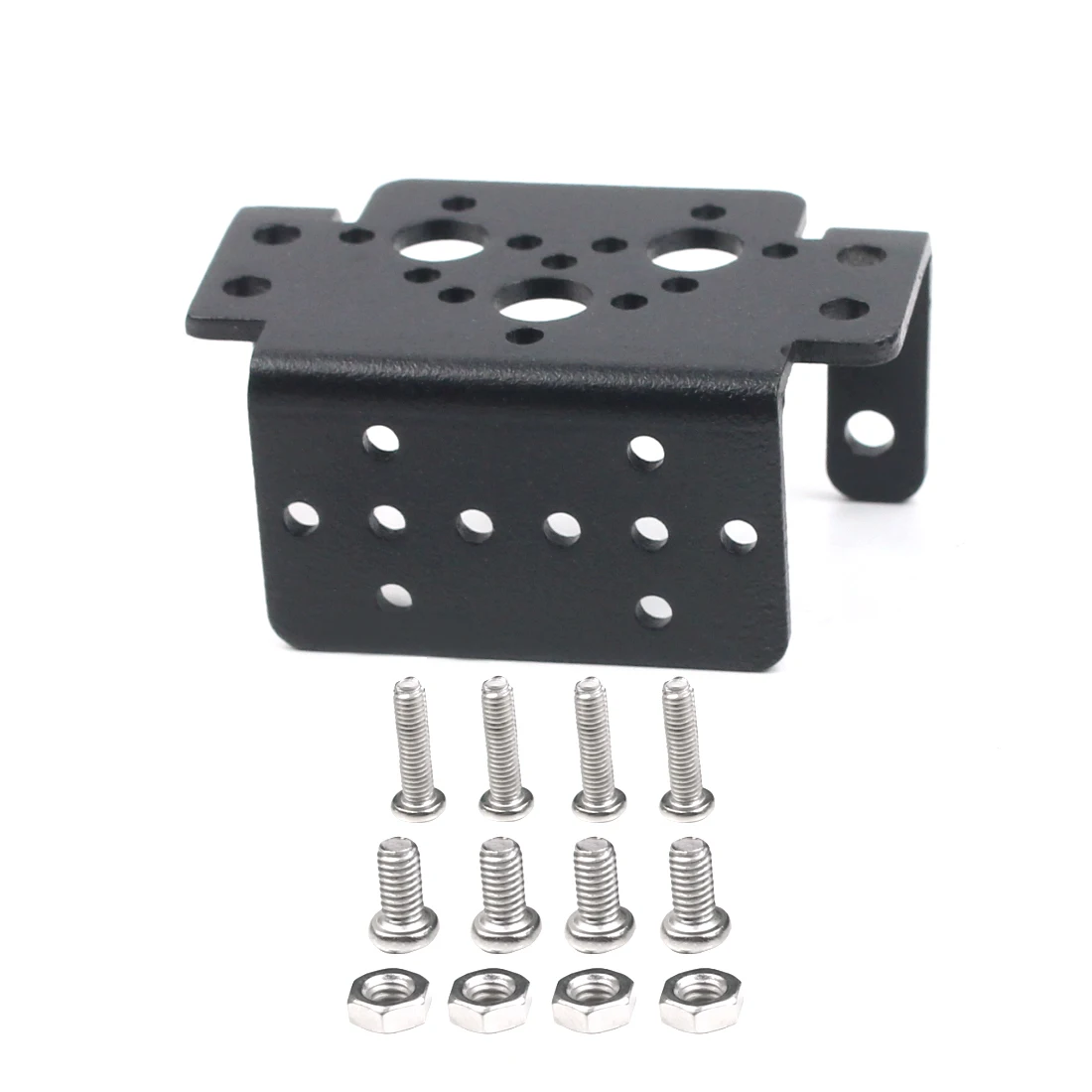 

Feichao Double Axle Robot Servo Bracket Aluminum Steering Bearing Servo Multifunction U L For MG995/996/15kg 20kg Rc Toy Robot