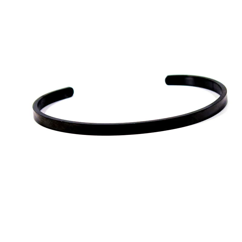 Браслет манжета из нержавеющей стали на заказ 4 мм вдохновляющий подарок