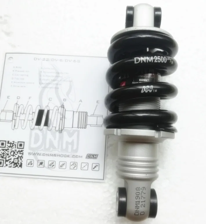 no adjust 125MM-2500 DNM велосипед, мотоцикл, Байк 125 мм 1250 фунт после Подвески типа регулируемый амортизатор масляной пружины Электрический скутер скейт - Цвет: no adjust 125MM-2500