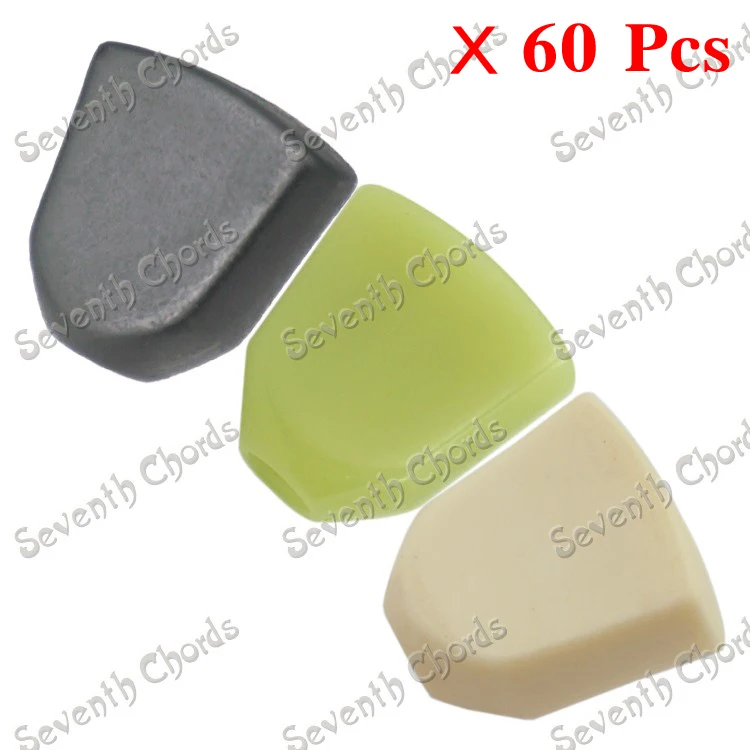 60 шт. красивые нефритовые зеленые ретро трапециевидные пластиковые колышки для