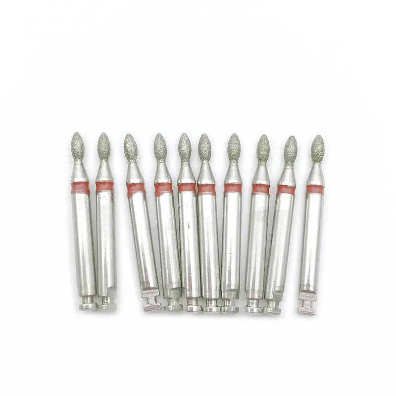 10 шт. Стоматологические алмазные буры для низкой скорости |