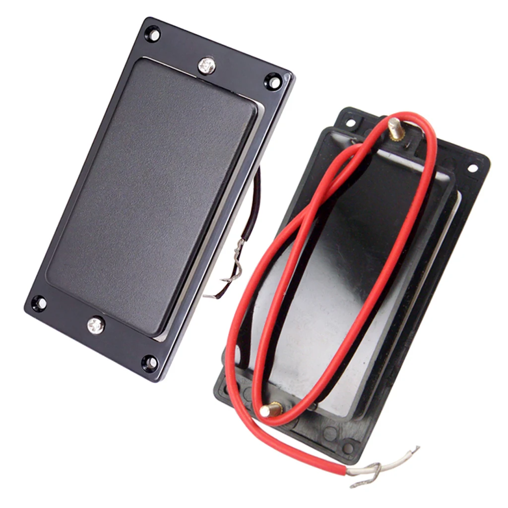 Черные двойные катушки Humbucker Пикап запечатанный Монтажное кольцо для 6-струнных