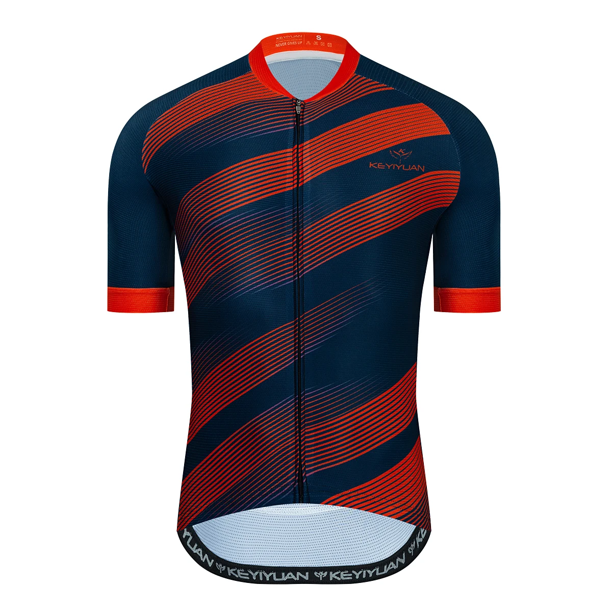 

KEYIYUAN 2022 Summer New Cycling Jersey Man Korte Mouwen Wielertrui Zomer Fiets Shirt Ademend Triathlon Snel Droog MTB Moletom