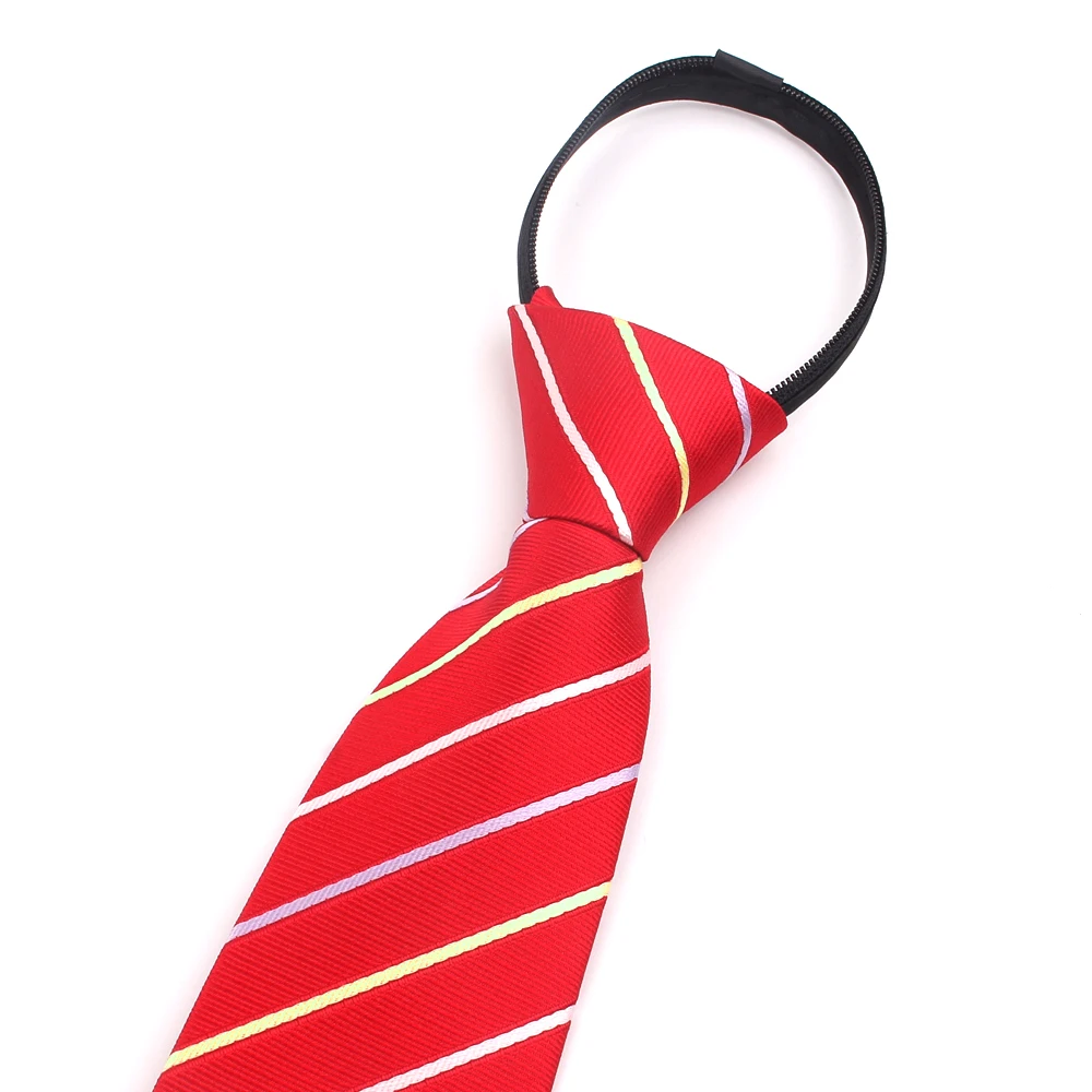 Simple Zipper Ties For Men Women Striped Mens Tie Business Wedding 8cm Wide Skinny Neck Casual Slim Red Purple Necktie | Аксессуары для