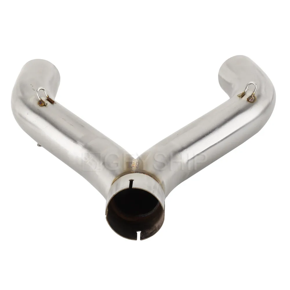 Billig Motorrad Für Aprilia SHIVER 900 2017 2018 2019 2020 SL 900 17 18 19 20 SHIVER 900 Flucht Slip-auf Auspuff Mitte Link Rohr