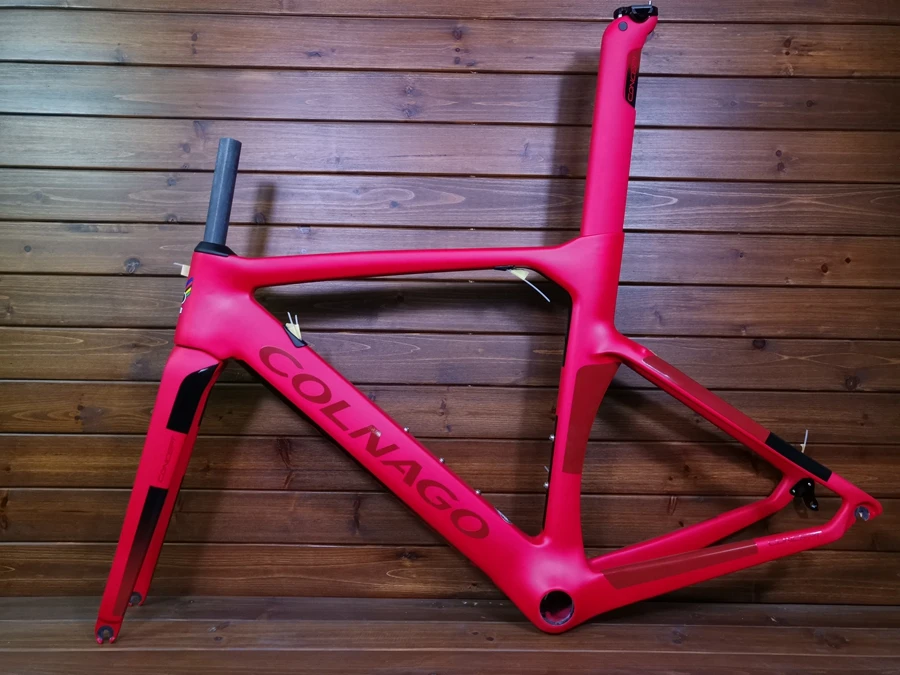 T1000 карбоновая красная рама colnago для шоссейного велосипеда 12+ цветов на выбор, Сделано в Тайване, высококачественный карбоновый велосипед