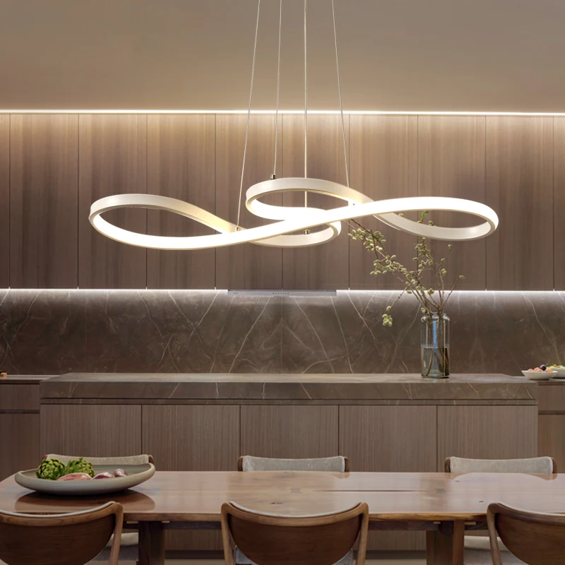 

Modern Led Hanging Chandelier For Dining Kitchen Room Bar Suspension luminaire Pendant Chandeliers for Office lighting fixtures