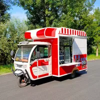 Mobile Food Trailer Coffee Ice Cream Cart Hot Dog Red Wine Kiosks Van Truck with Cooking Equipment for Sale In USA