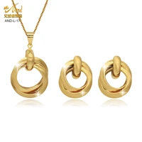 aniid earrings necklace sets for women jewelery sets gold wedding bridal religious 24k pendant brazilian ethiopian mexican dubai