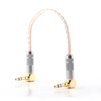 hifi aux cable 8cores occ 3 5mm male to male stereo aux cable 3 5 right angled for headphone amplifier audio cable