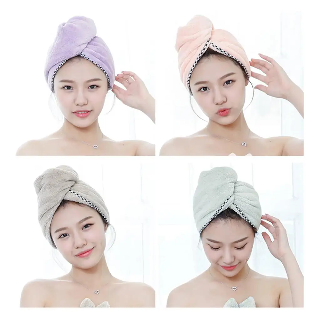 Микрофибра полотенце для Волос обертывание женщин быстросохнущая супер