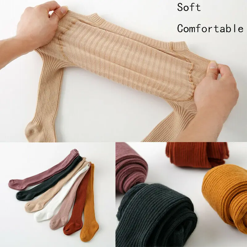 2020 г. Детские вещи осенне зимние детские колготки для девочек Хлопковые вязаные