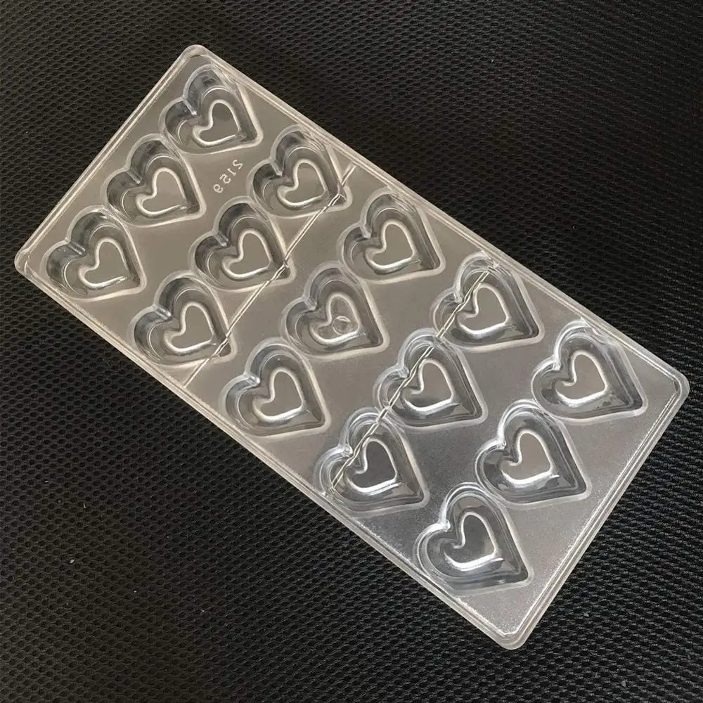 Поликарбонат 3D форма для шоколада сердце самостоятельного приготовления