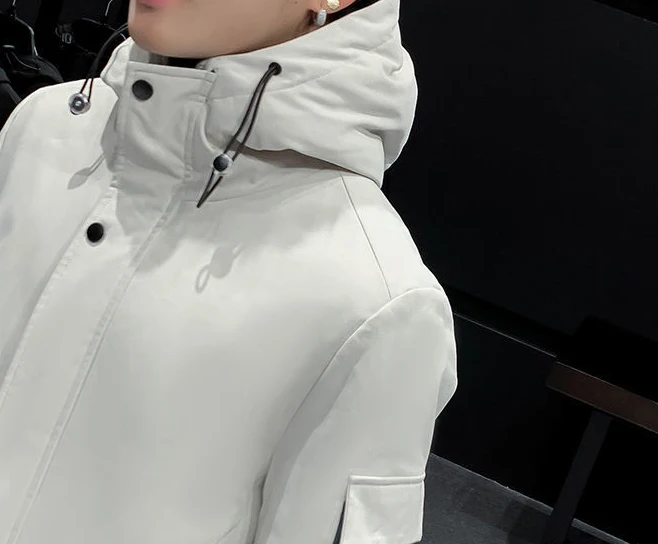 

Winter Coat Men jacket Windbreaker Fur Hooded Thicken Jacket Men's Streetwear Hip hop Military Trench Long Parka 21-10703