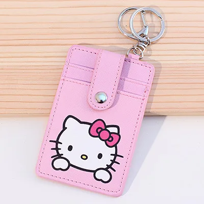 Powder lifting mini Hello kitty аниме брелок KT Cat мини-карта брелок держатель пряжка дамы сумки на плечо для женщин кожа - Цвет: Powder lifting mini