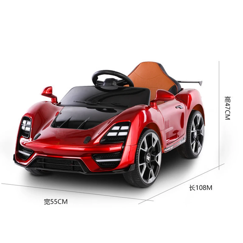 New Children's Electric Car 2-7 Years Old Bluetooth Remote Control Can Sit On People Four-Wheeled Toy | Игрушки и хобби