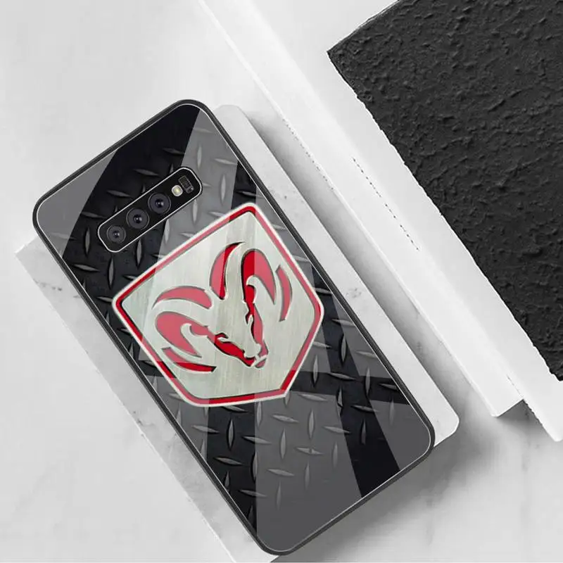 

Dodge Sport Car Logo Phone Case Tempered Glass For Samsung S20 Plus S7 S8 S9 S10 Plus Note 8 9 10 Plus