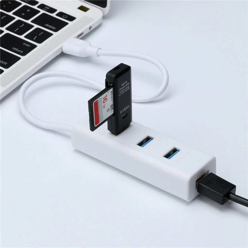 USB хаб CARPRIE с 4 портами 3 0 быстрая передача данных|USB-хабы| |