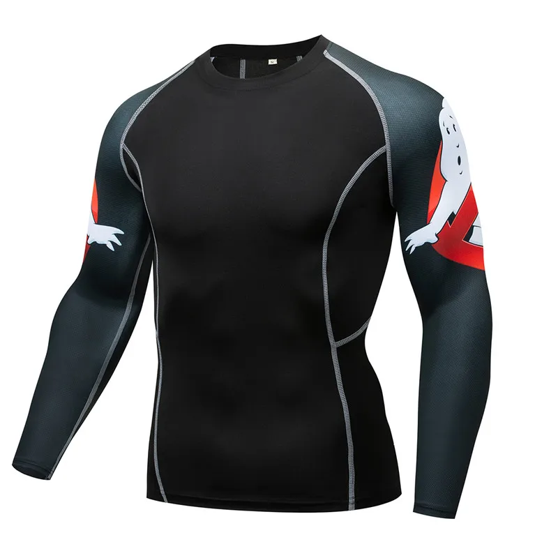 

New Men Running Tshirt Gym Sport T-shirt Long Sleeve Compression Top Clothing Gym t Shirt Men Fitness Tight Rashgard
