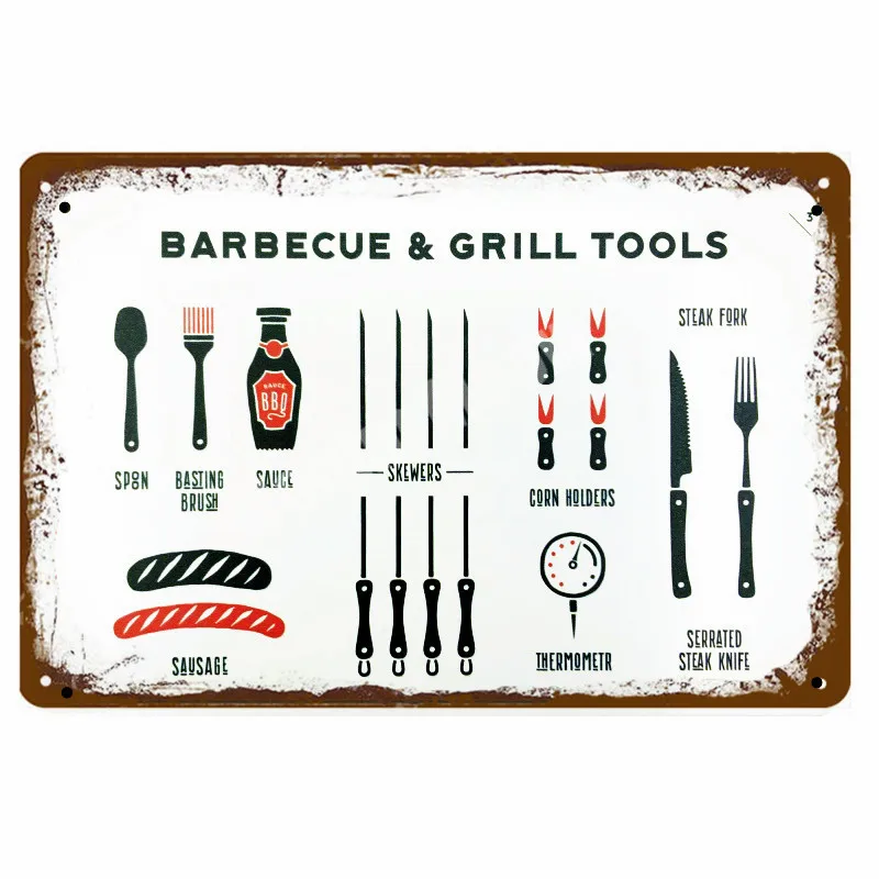 

Металлическая табличка Butcher's Guide