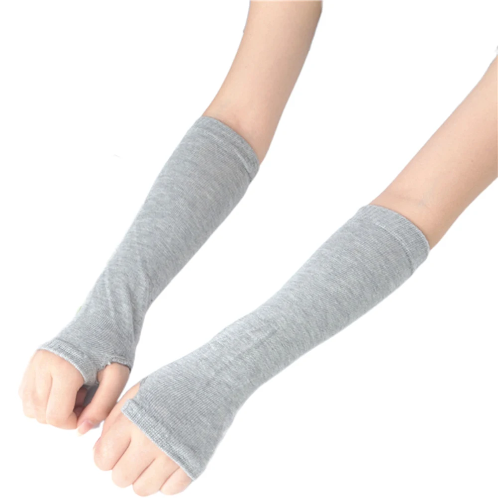 

Long gloves sunscreen UV protection hand protection ice silk sunscreen cuff outdoor riding driving hand warm fingertips