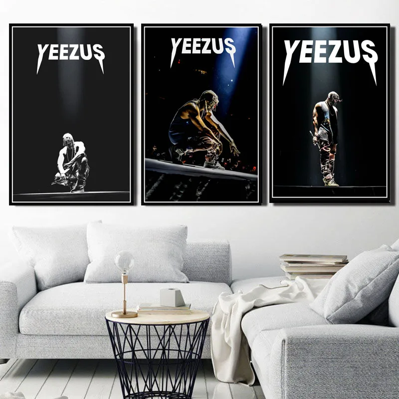 Канье Уэст Рэппер музыка супер звезда певец Тур постер и принты картина
