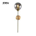 Светодиодная настенная лампа, современные креативные золотистые круглые светильники в скандинавском стиле, домашнее прикроватное освещение для гостиной, кухни