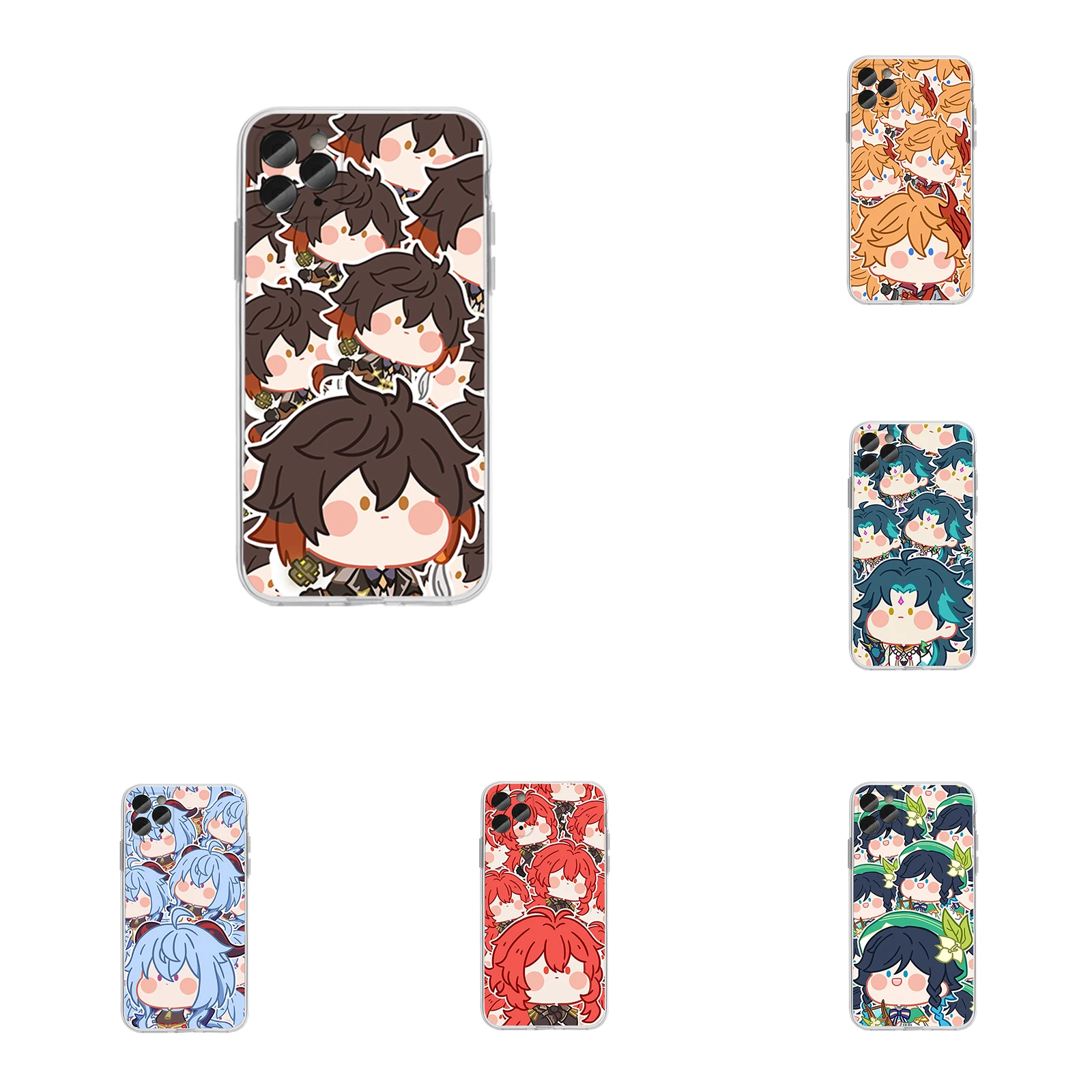 

Genshin Impact Phone Case Cover For iphone XR 12 mini 13 Pro Max 7 8 Plus SE2