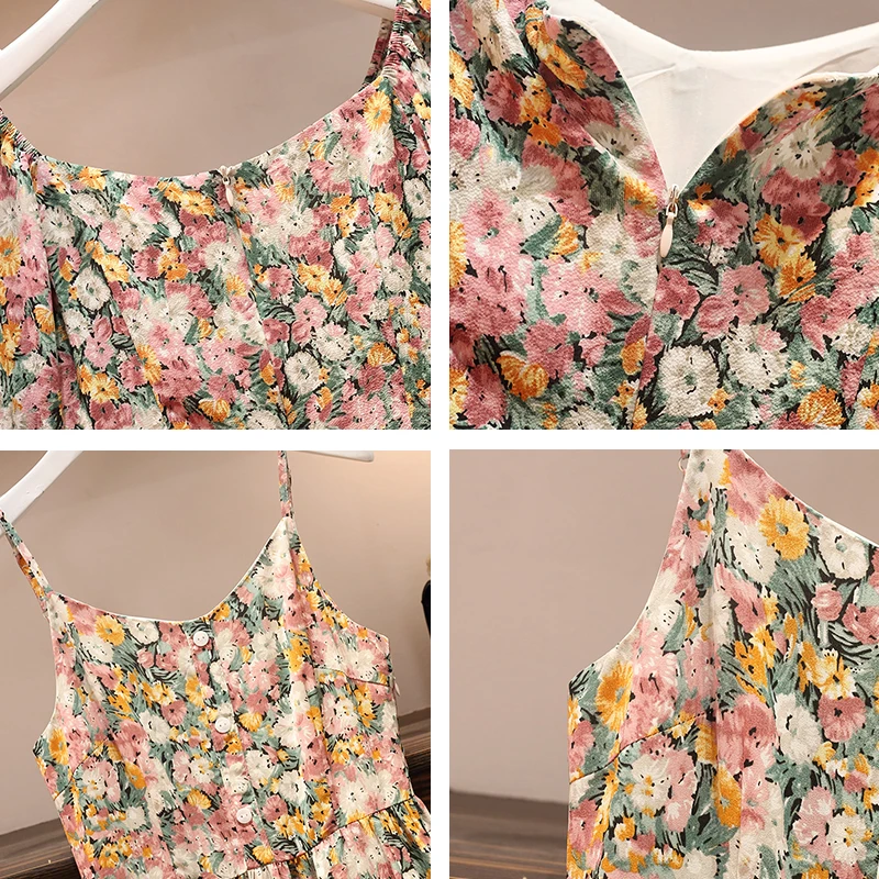 Летнее женское платье Trytree 2020 повседневное модное с V образным вырезом пышными