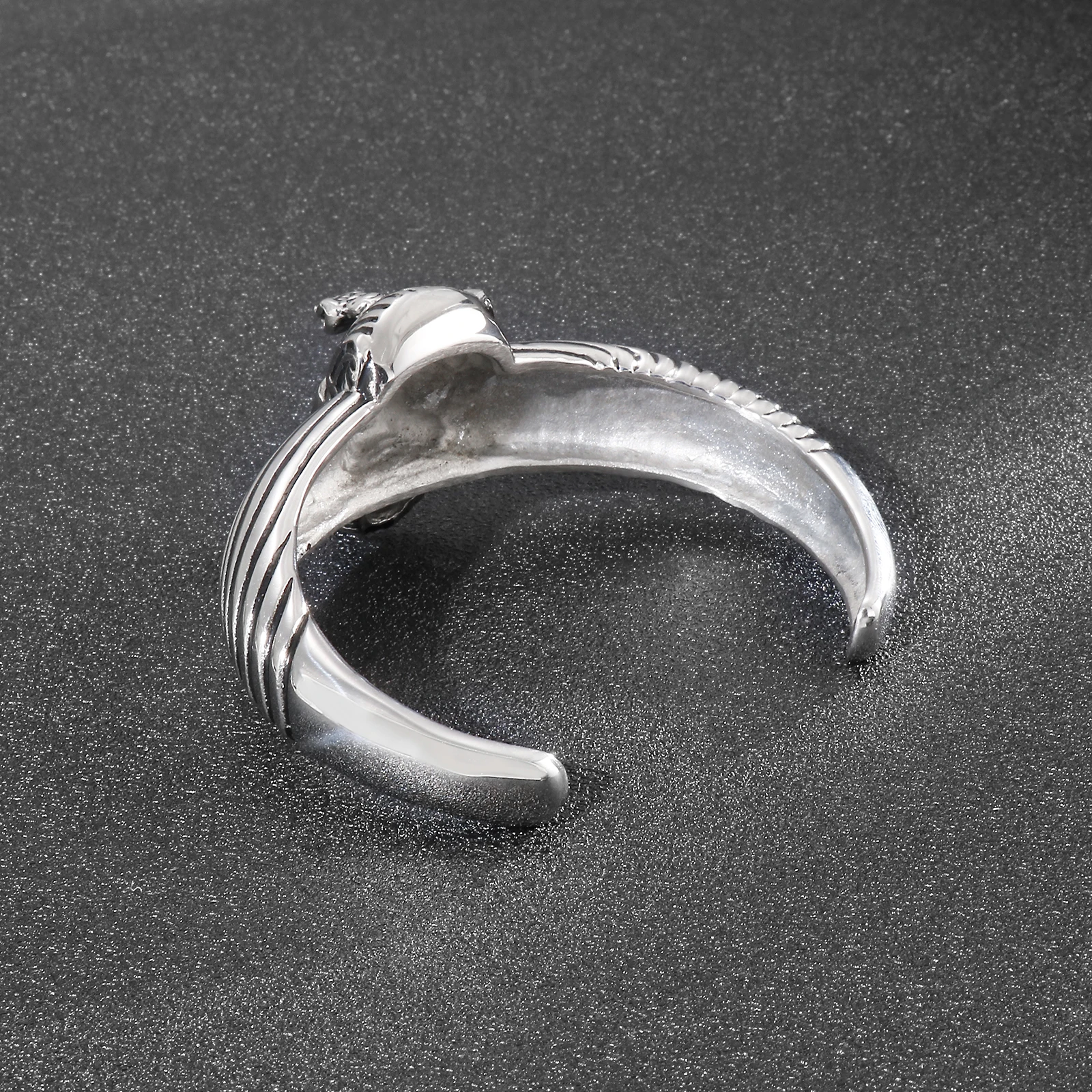 

67mm Titanium Steel Pharaoh Cuff Bangle Men