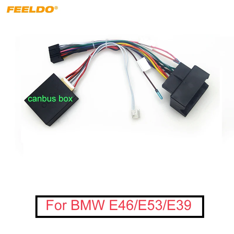 Автомобильный 16 контактный адаптер проводки FEELDO для BMW E39(01 04)/E53(01 05)|Кабели