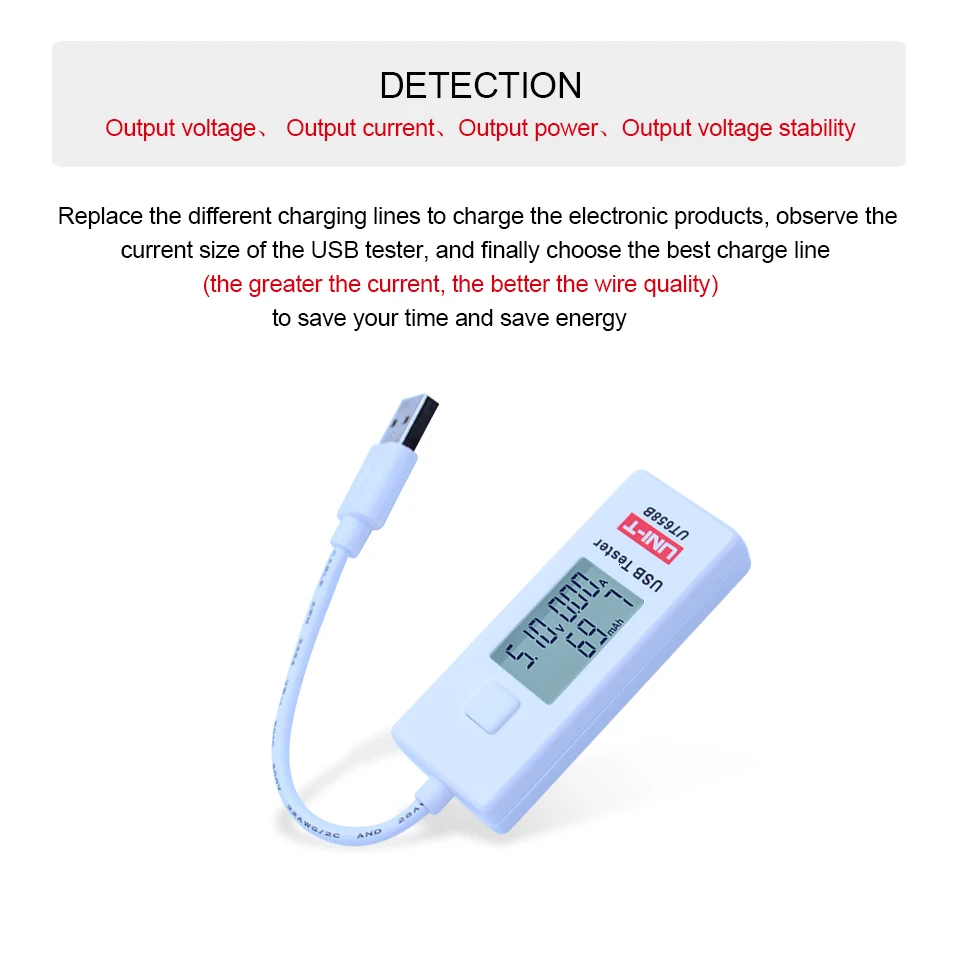 USB тестер U диск доктор зарядные устройства UNI-T UT658B напряжение и ток мониторы Макс 9 В с хранения данных напряжение измеритель тока