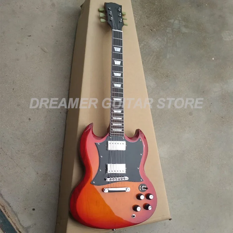 Высокое качество LP гитара s SG Гитара электрогитара Cherryburst Топ индивидуальный