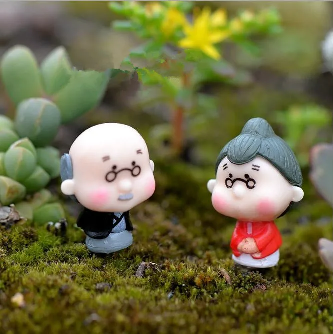 4 шт./компл. искусственная кожа мини дедушка бабушка вместе с сыном комбинация