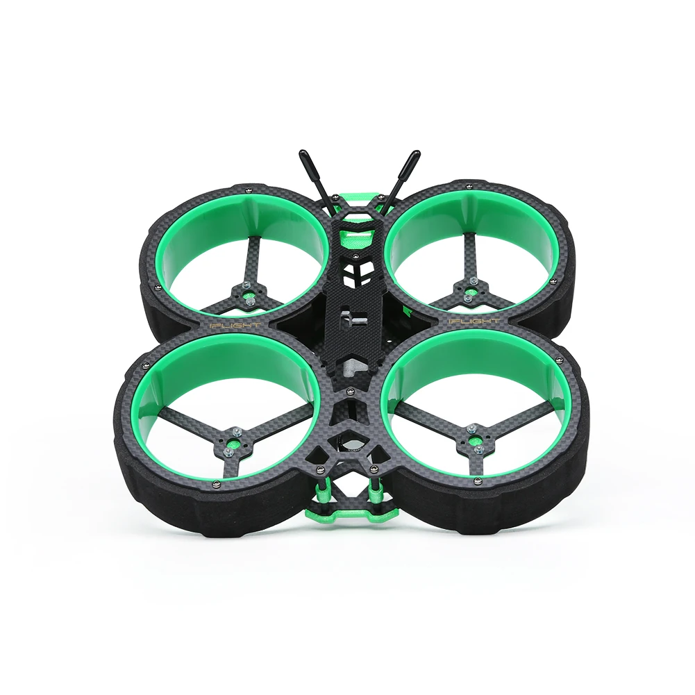 

IFlight Green Hornet V3 аналоговый 145 мм 3-дюймовый комплект cinewoop рамка с 2,5 мм arm совместимый Xing 2203,5 двигатель для FPV Cine quad