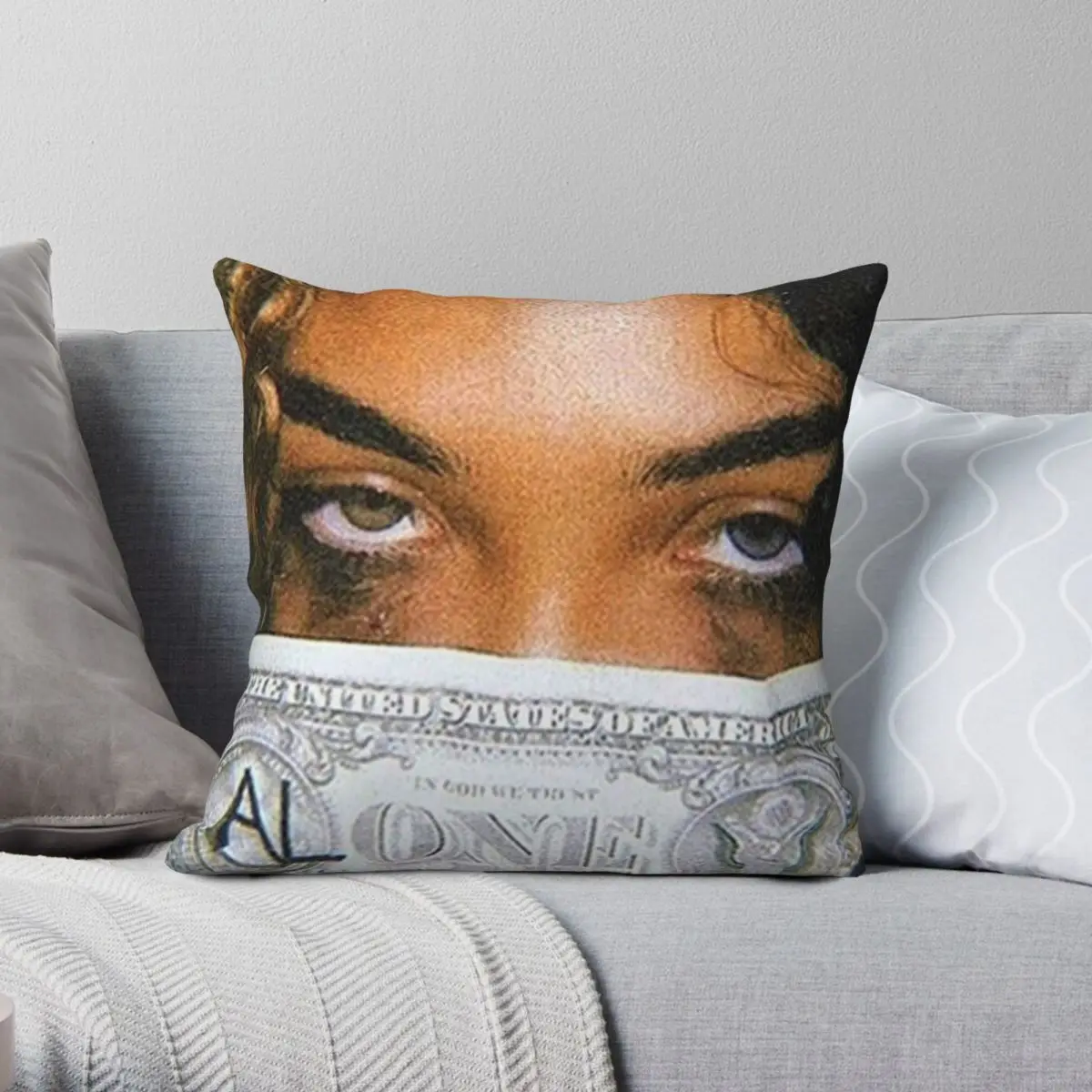 

Дизайнерский квадратный чехол для подушки, полиэстеровый льняной бархатный чехол с узором на молнии, декоративный чехол для подушки, чехол ...