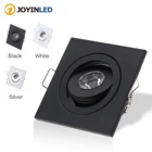 Квадратный светодиодный светильник для шкафа, встроенный потолочный светильник с регулируемой яркостью для помещений, 3 Вт