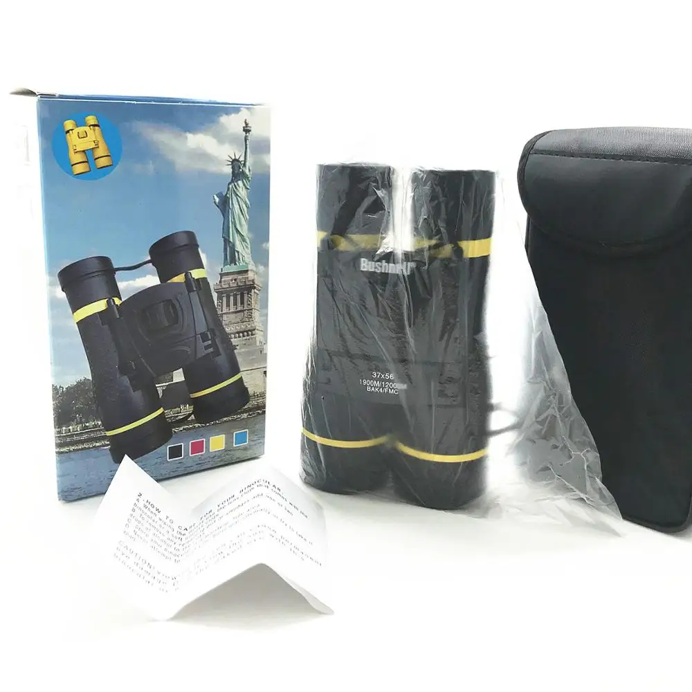37X56 HD охотничий бинокль телескоп наружный дорожный зум призматические складные