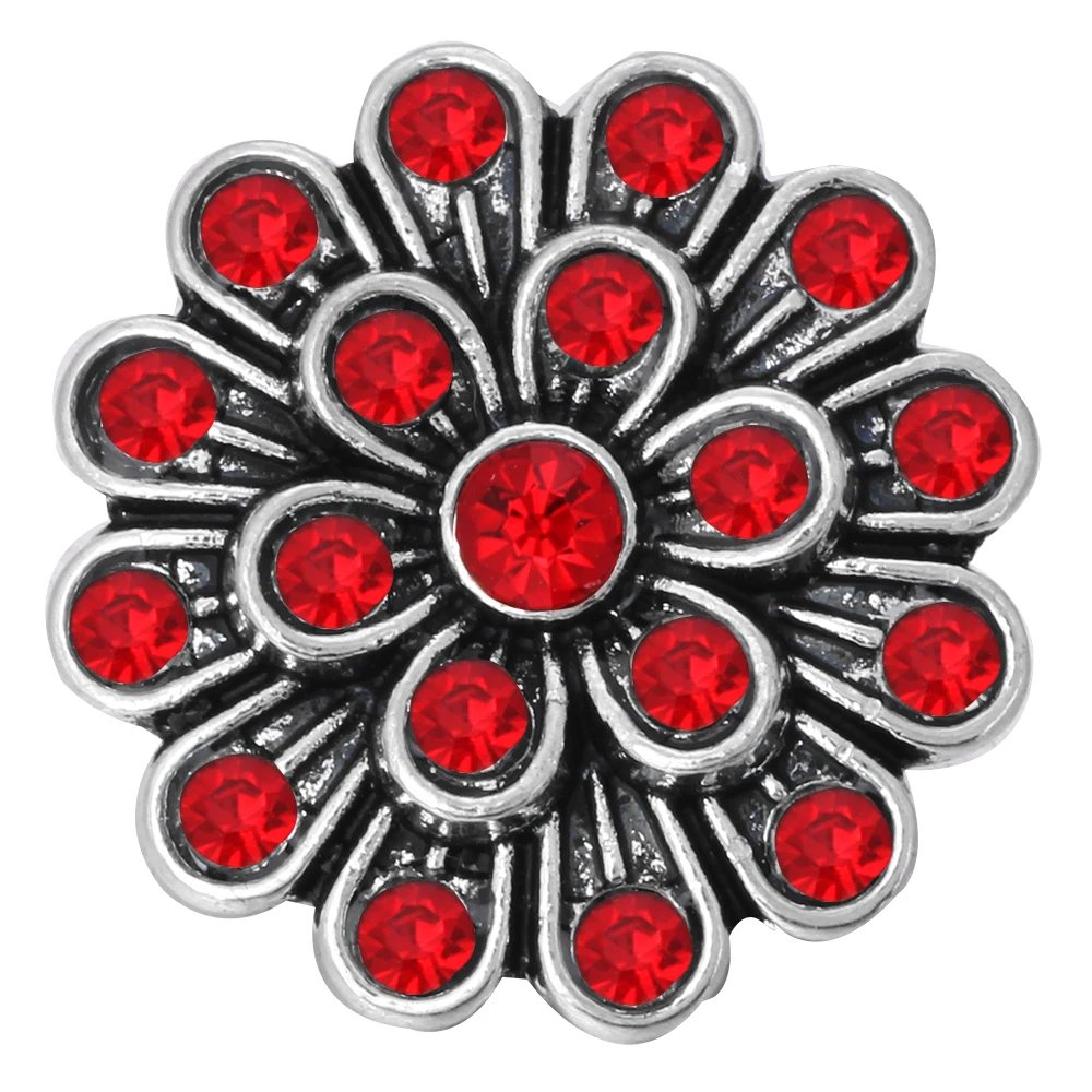 6 шт./лот тематическая красная серия металлическая 18 мм застежка-талисман для