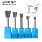 Инвертированная коническая форма, резьба, шлифовка, резка, твердосплавный заусенец, роторный резак, фреза 6 мм, хвостовик 14 дюйма, фрезеровка, полировка, Рашпиль