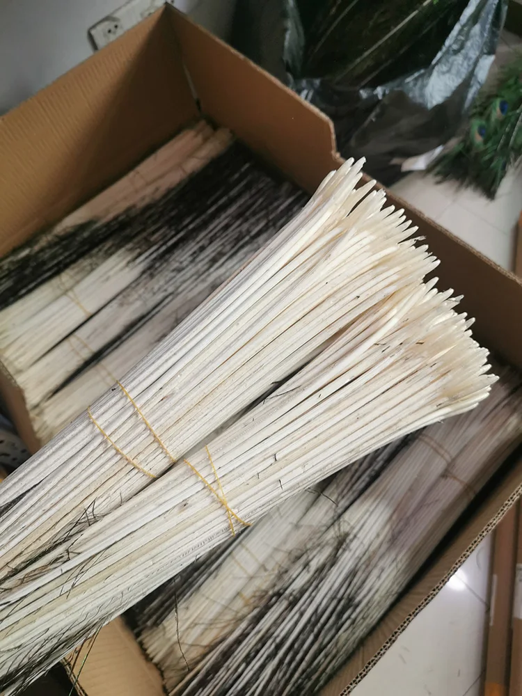 

800pcs/lot Peacock feather stem 4-5mm 5-6mm above 6mm diameter Peacock plumes sticker Stalks on floats fishing tool accessories