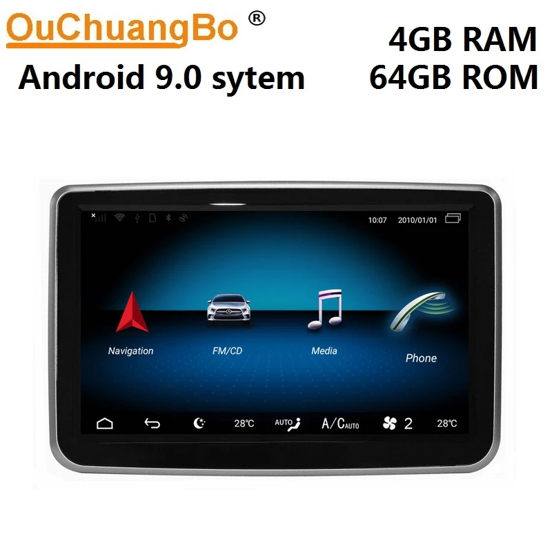 Ouchuangbo android 9 0 автомобильный радиомагнитофон gps навигатор для Mercedes Benz B CLA GLA 2014 11 2018