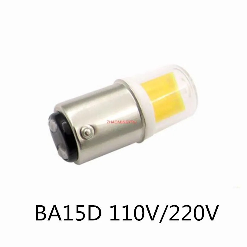 Светодиодные лампы B15 приглушаемые 5 Вт эквивалент 50 галогенные AC 110V/220V BA15 Bin-pin Base