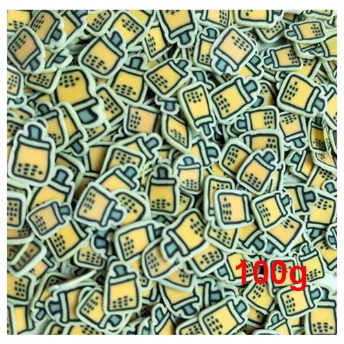 Boba B 100g Happy Monkey 100 г/500 г Fimo Bubble Milk tea Slime добавки поставки Полимерная глина DIY Набор декора для прозрачной хрустящей слизи глина - Цвет: Boba B 100g