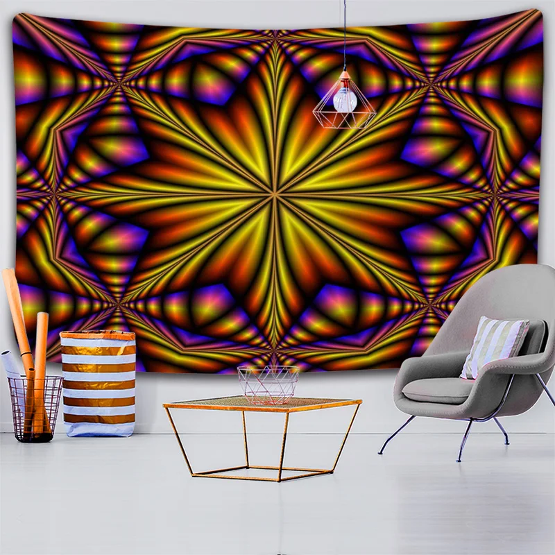 Гобелен Simsant викинги Ворон тайна медитация викингов Психоделическое колдовство